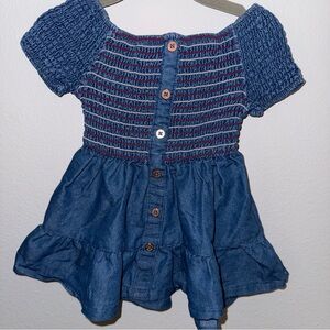 Nanette Lepore Girls Blue Textured Dress